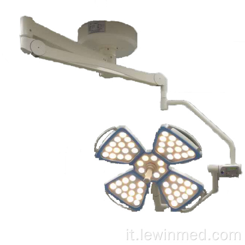 Lampada operatoria LED Shadowless tipo fiore montata a soffitto